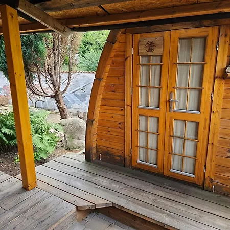 Holzhuette-Camping-Pod Mit Sauna & Fruehstueck Halle (Saale) Buitenkant foto